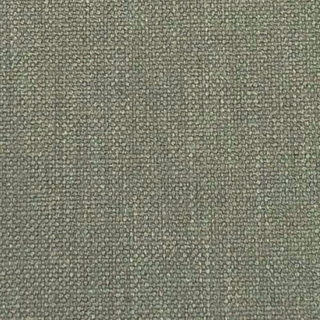 Close-up of a muted forest green plain woven upholstery fabric with a nubby texture