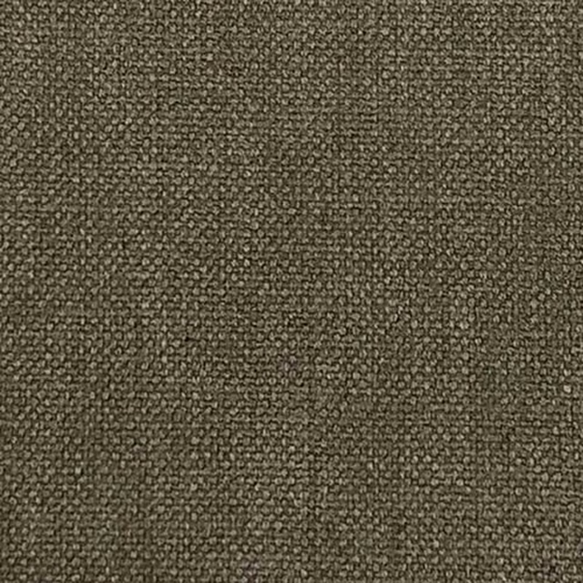 Close-up of muted khaki olive plain weave with a nubby textured surface