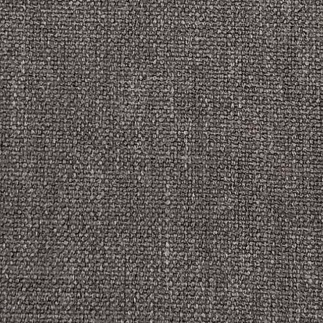 Close-up of a mid charcoal grey plain woven fabric with a fine speckled texture