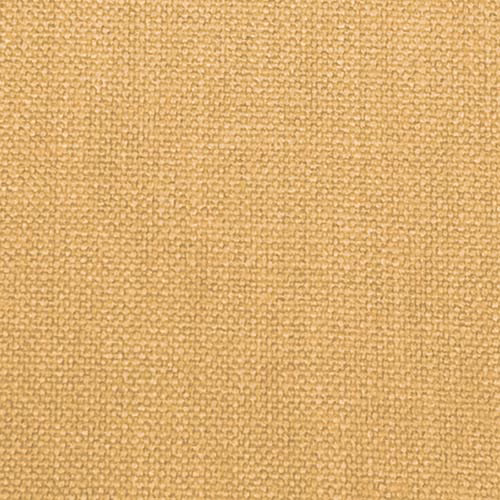 Close-up of a muted mustard plain fabric with a fine nubby weave