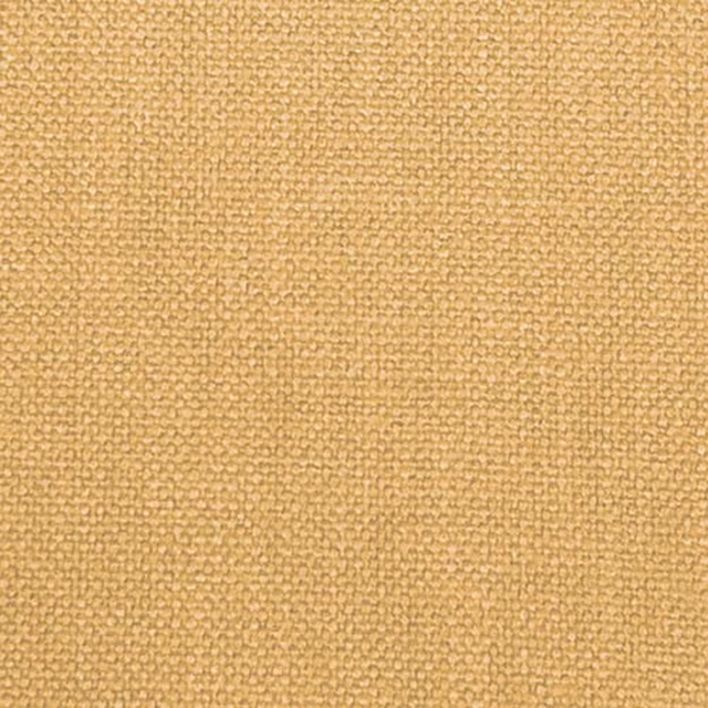 Close-up of a muted mustard plain fabric with a fine nubby weave