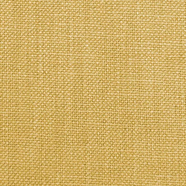 Close-up of a muted ochre-gold plain weave with fine nubby texture
