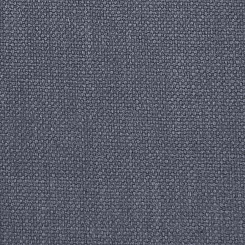 Close-up of a muted oxford blue plain weave fabric with fine textured surface