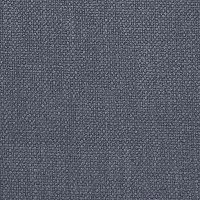 Close-up of a muted oxford blue plain weave fabric with fine textured surface