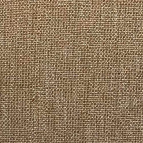 Close-up of warm sandy beige plain weave fabric with fine textured surface