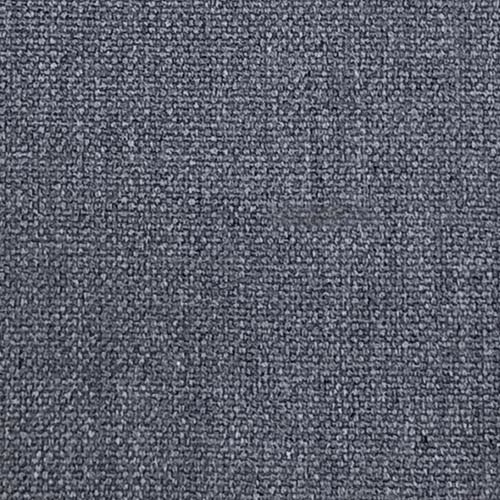 Close-up of a deep slate blue plain weave fabric with fine nubby texture