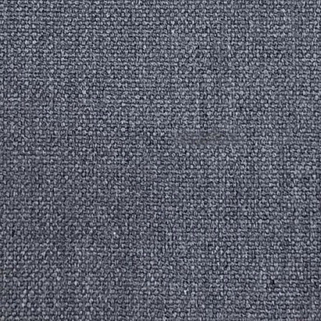 Close-up of a deep slate blue plain weave fabric with fine nubby texture