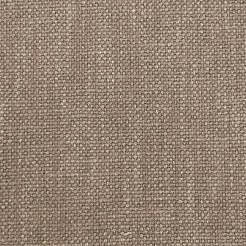 Close-up of warm sesame-beige plain woven upholstery fabric with a fine pebbled texture