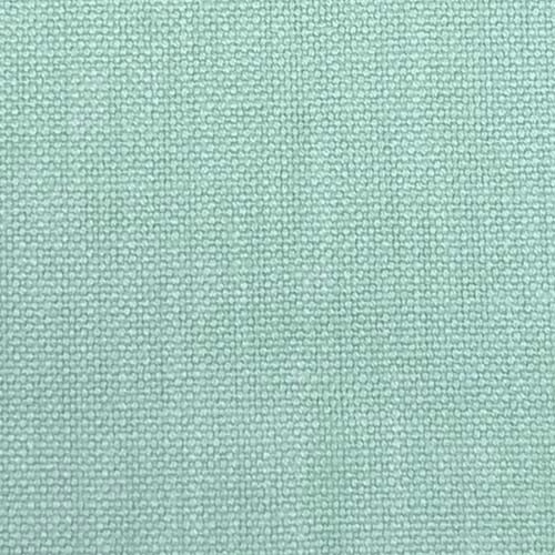 Pale mint green plain fabric swatch with fine textured weave