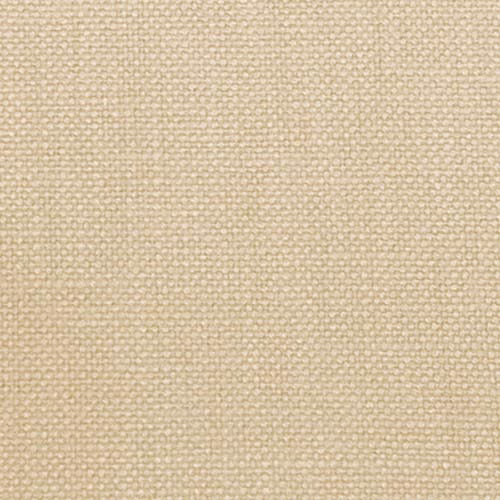 Close-up of warm stone beige plain weave fabric with fine textured surface