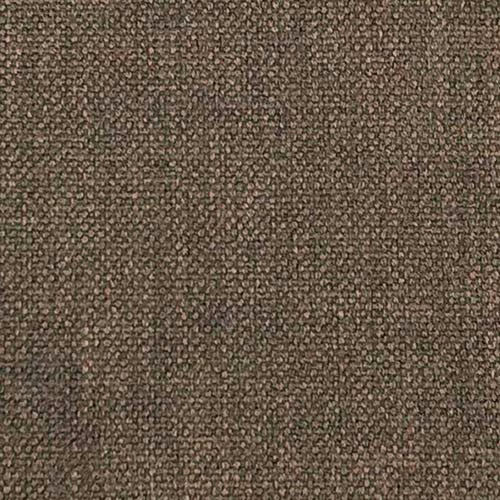 Close-up of a textured olive-brown plain weave fabric swatch