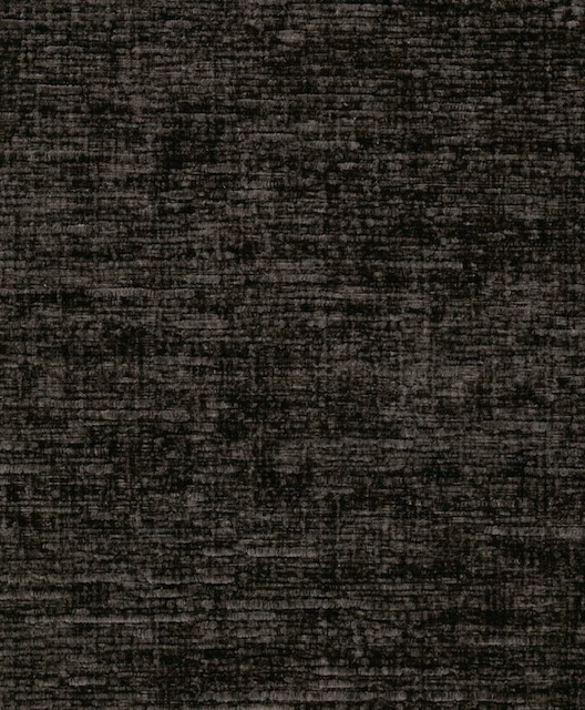 Close-up of a soft charcoal-black plain fabric with subtle mottled texture