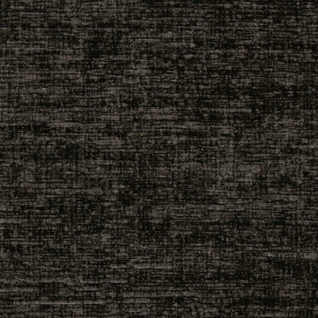 Close-up of a soft charcoal-black plain fabric with subtle mottled texture