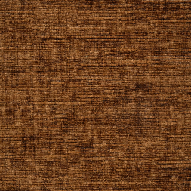 Warm copper-brown plain fabric with fine horizontal ribbed texture