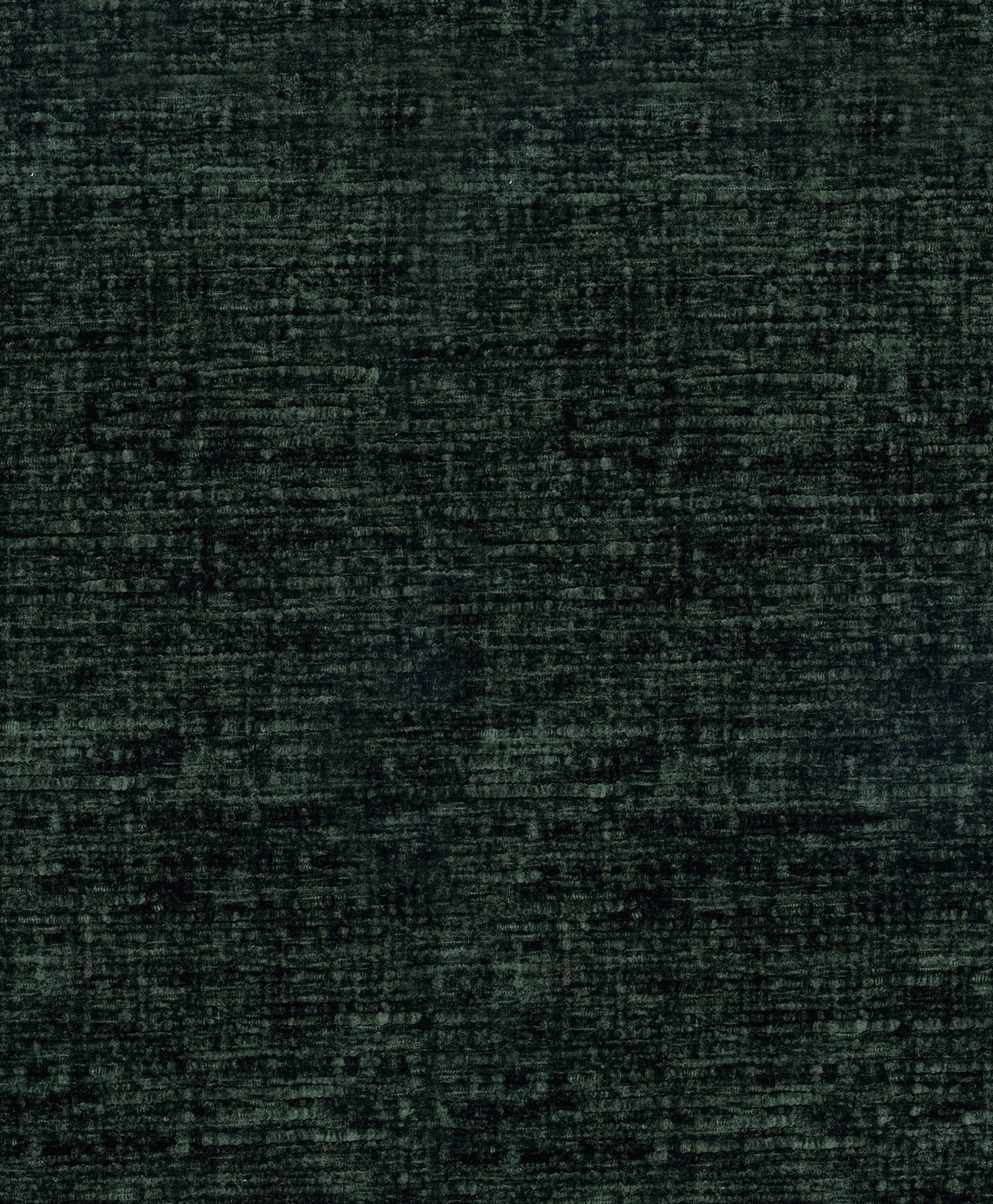 Close-up of dark forest green plain fabric with a soft, textured weave