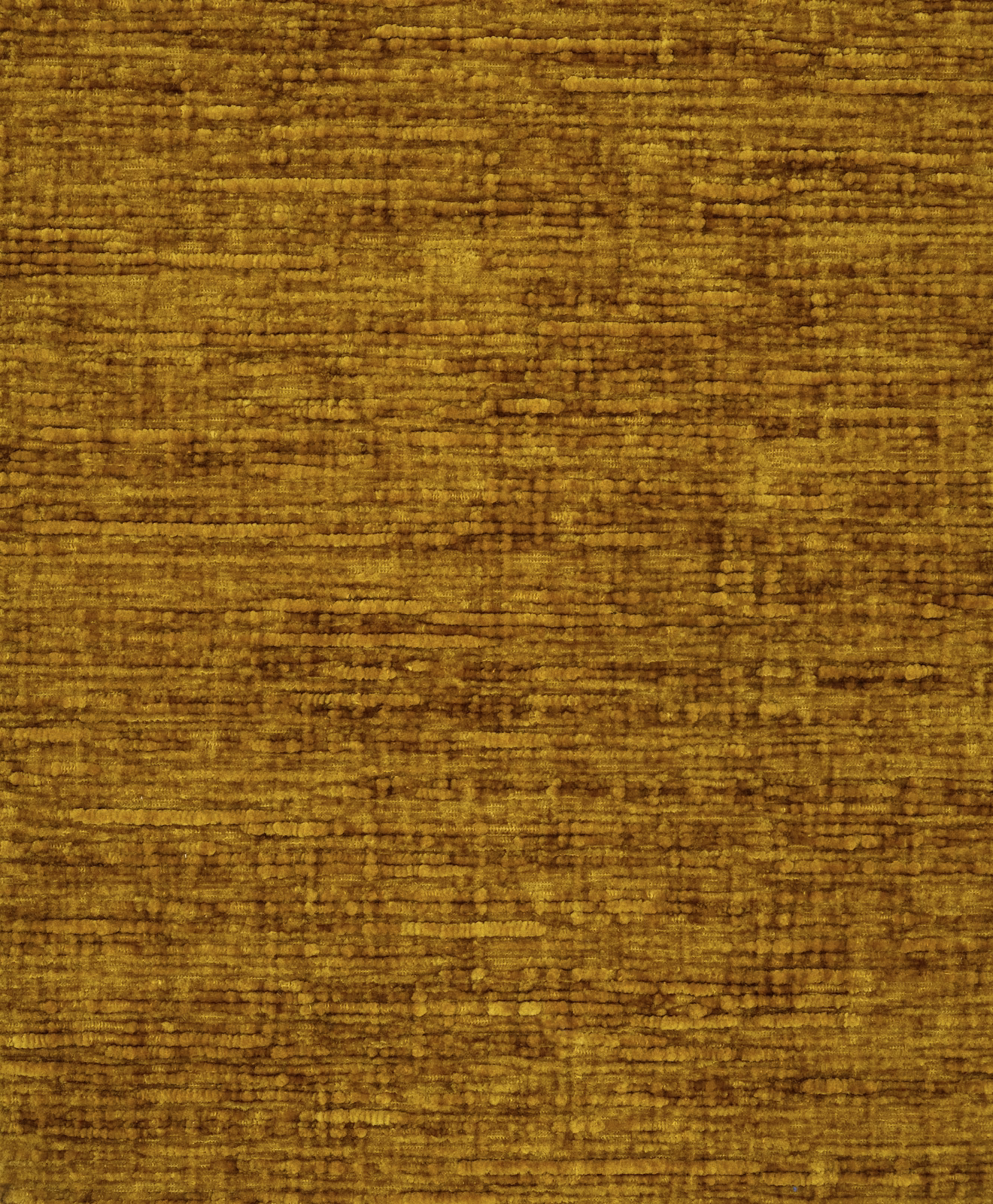 Close-up of honey-gold plain woven fabric with subtle textured striations