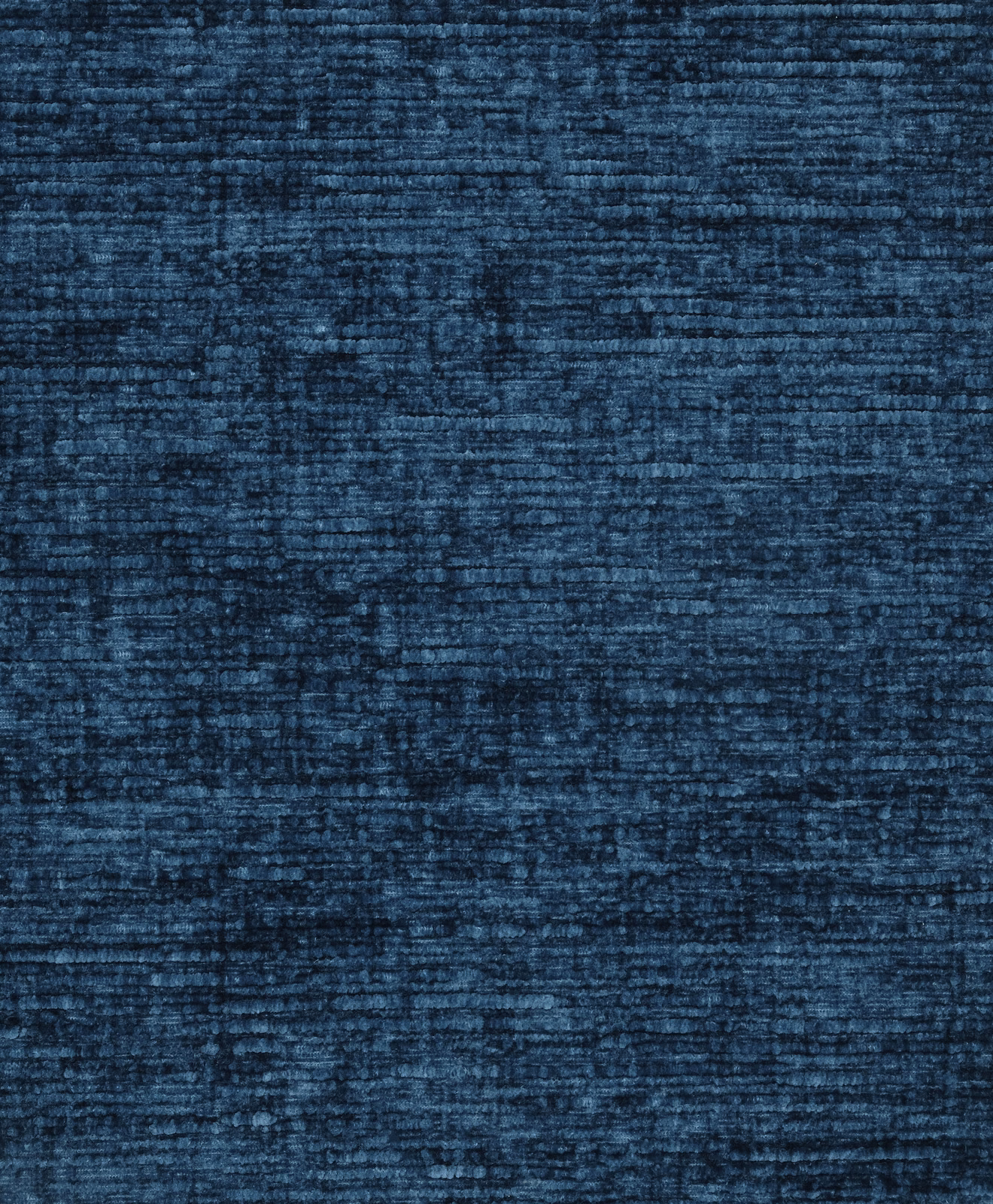 Deep inky blue textured plain fabric with subtle horizontal ribbing