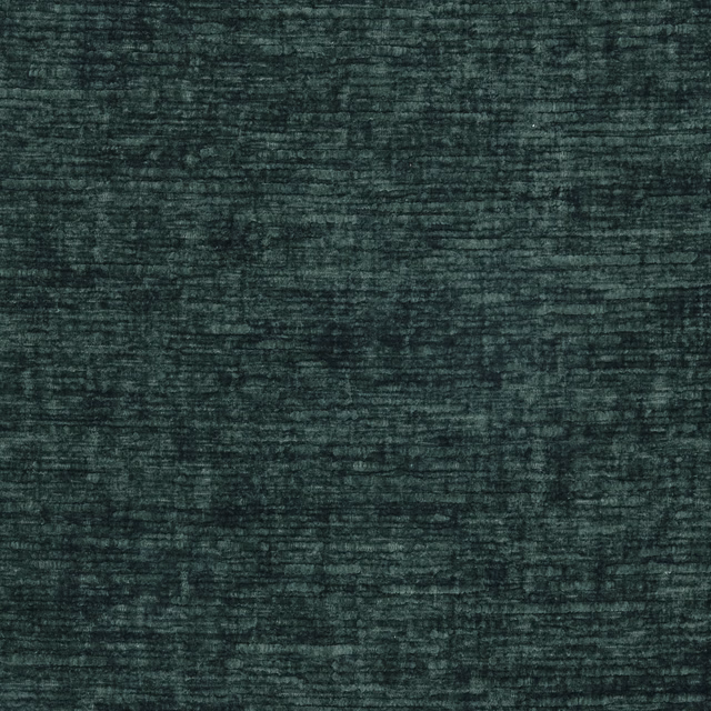 Dark jade green plain fabric with a softly ribbed, velvety texture