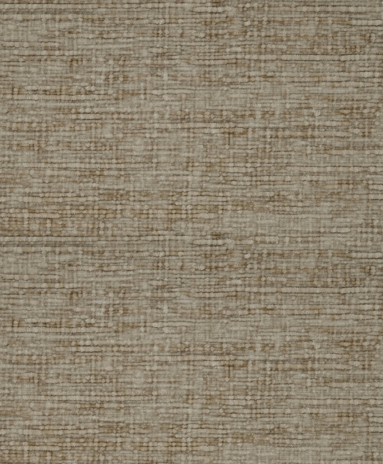 Close-up of a soft beige woven plain fabric with fine horizontal slub texture