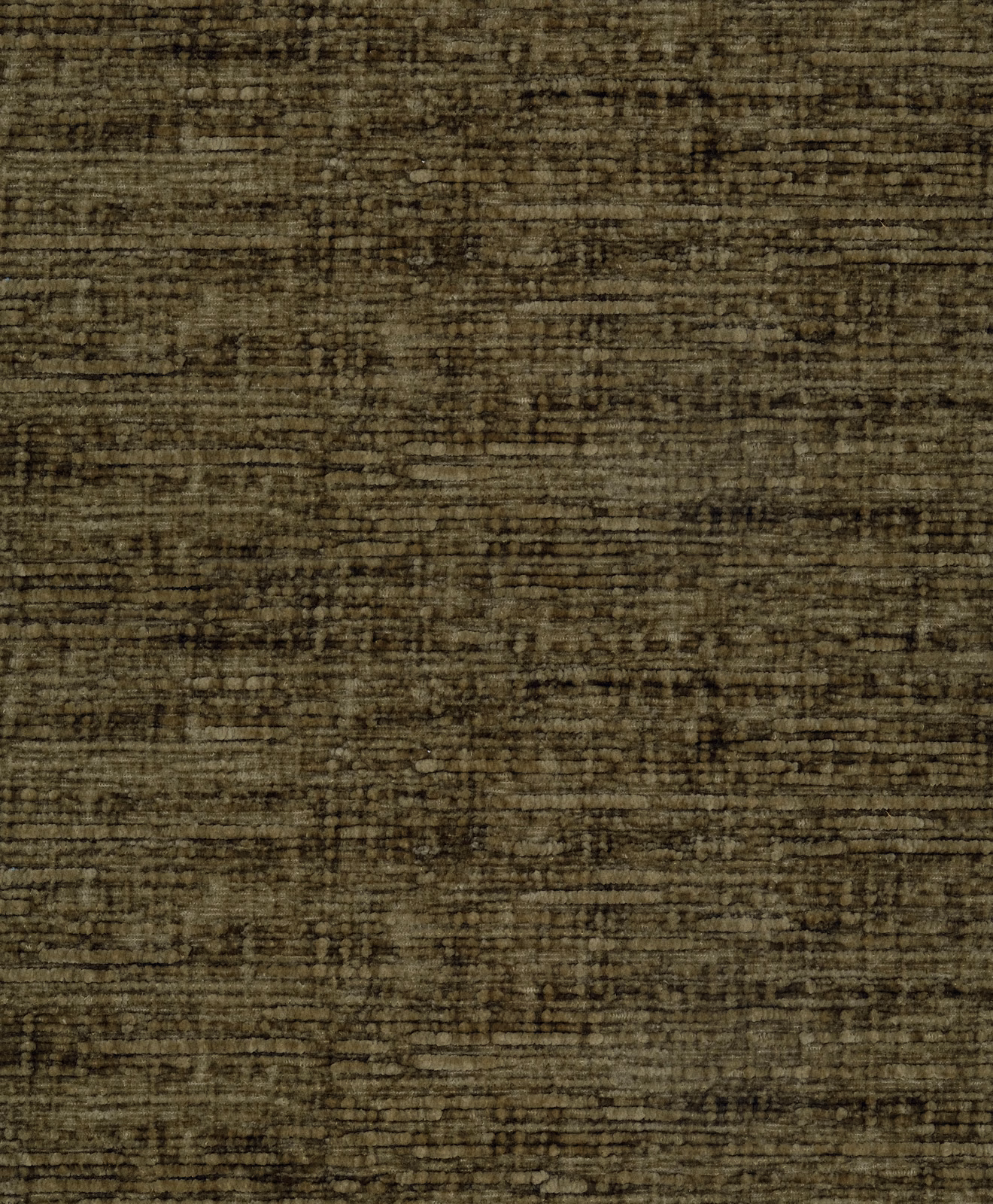 Mossy olive plain fabric swatch with subtle horizontal striations and textured weave