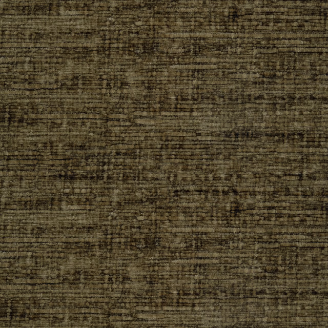 Mossy olive plain fabric swatch with subtle horizontal striations and textured weave