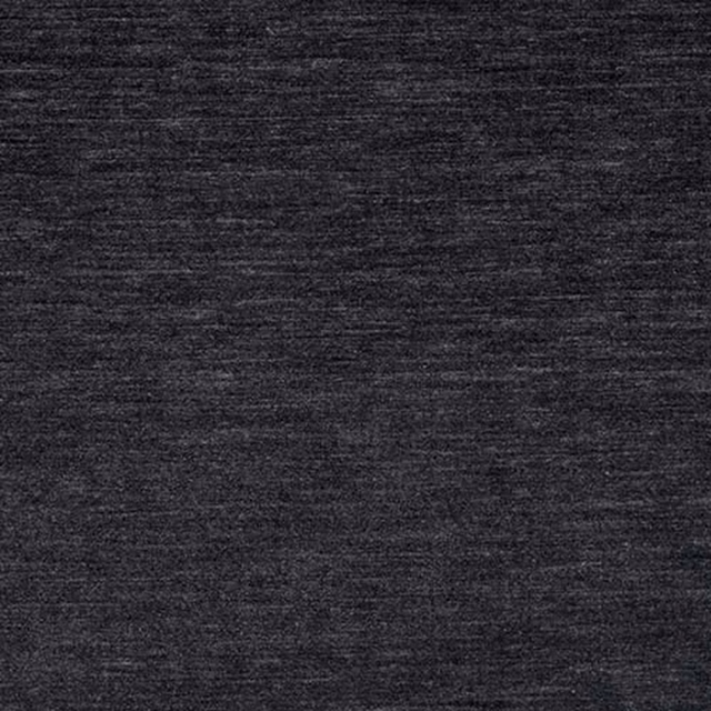 Close-up of dark charcoal black velvet with a soft, low-sheen pile
