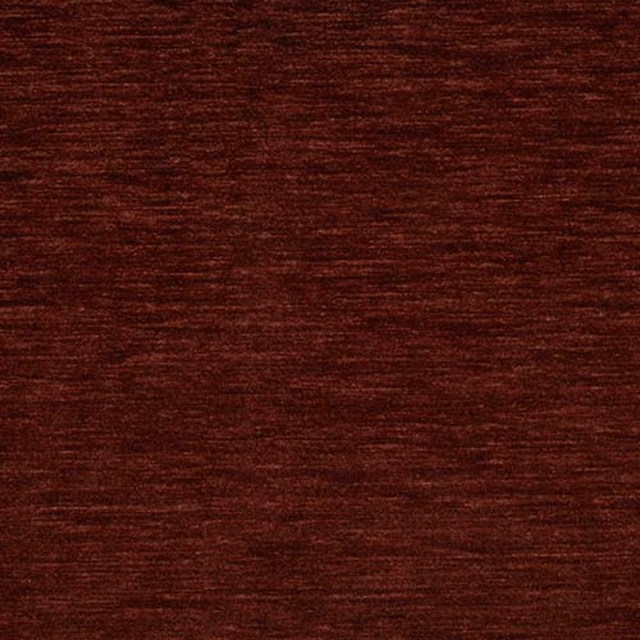 Deep paprika red velvet with a subtle horizontal striated sheen