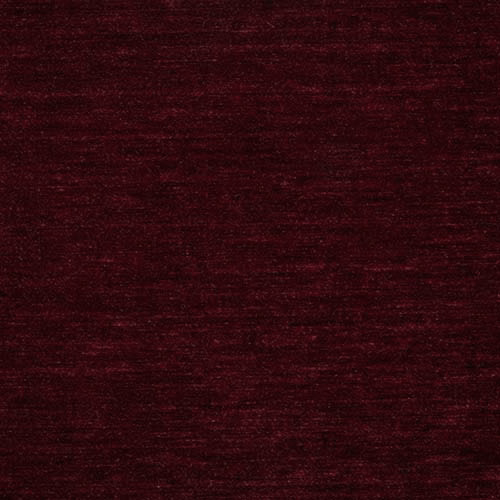 Deep ruby red velvet swatch with a dark, low-sheen pile