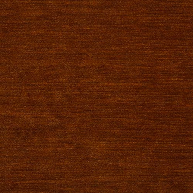 Deep rust-brown velvet swatch with a soft horizontal pile and subtle sheen