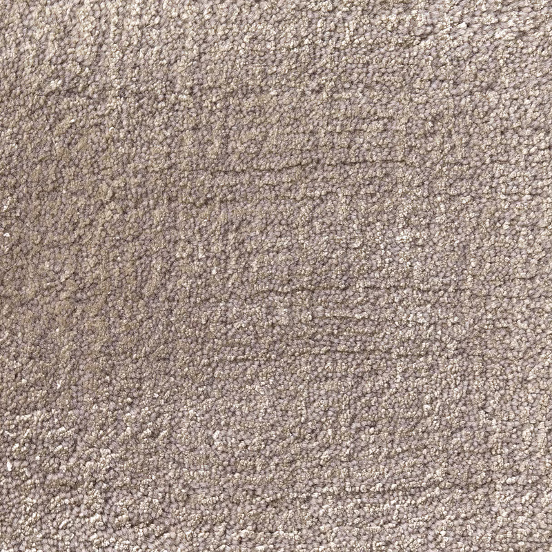 Cloudy grey Jacaranda Agra carpet with dense nubby looped texture and mottled taupe flecks