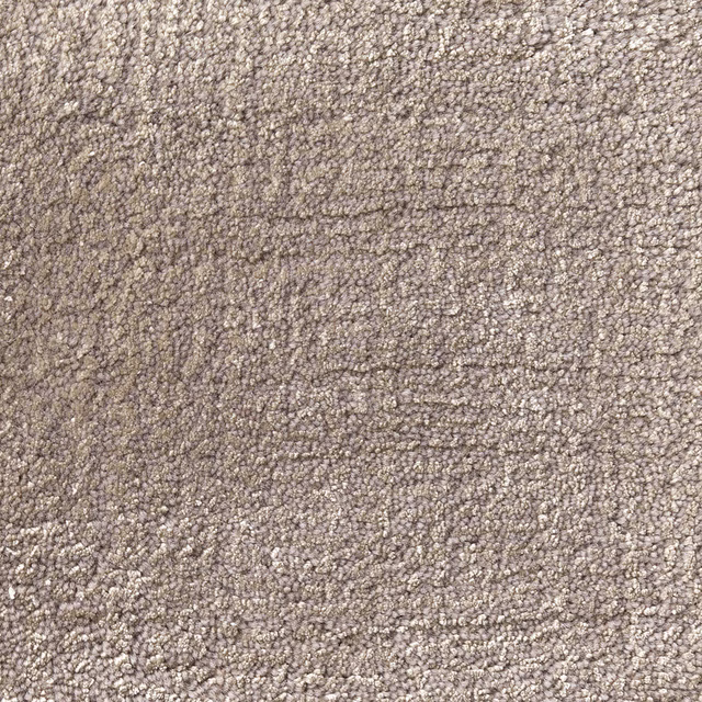Cloudy grey Jacaranda Agra carpet with dense nubby looped texture and mottled taupe flecks