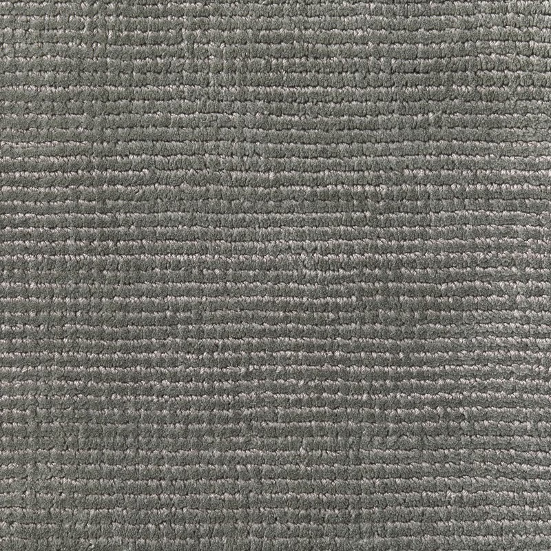 Muted grey-olive woven textile with fine irregular horizontal ridges