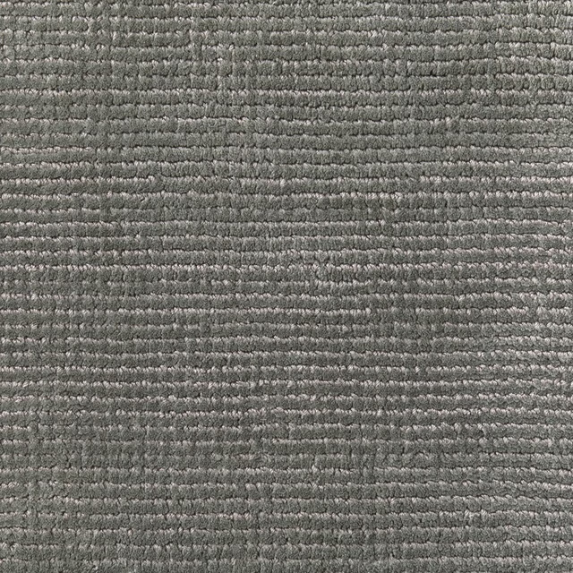 Muted grey-olive woven textile with fine irregular horizontal ridges