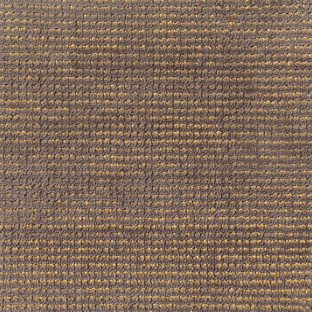 Warm taupe carpet textile with fine gold flecks and ridged woven texture