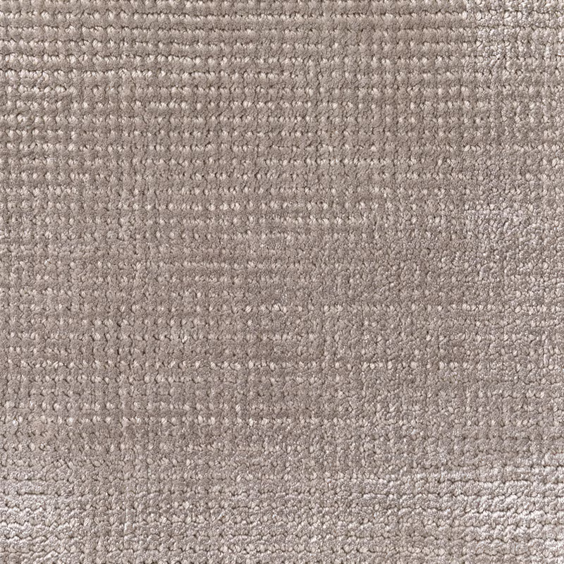 Close view of Zinc grey-brown looped textile with a dense, softly irregular weave