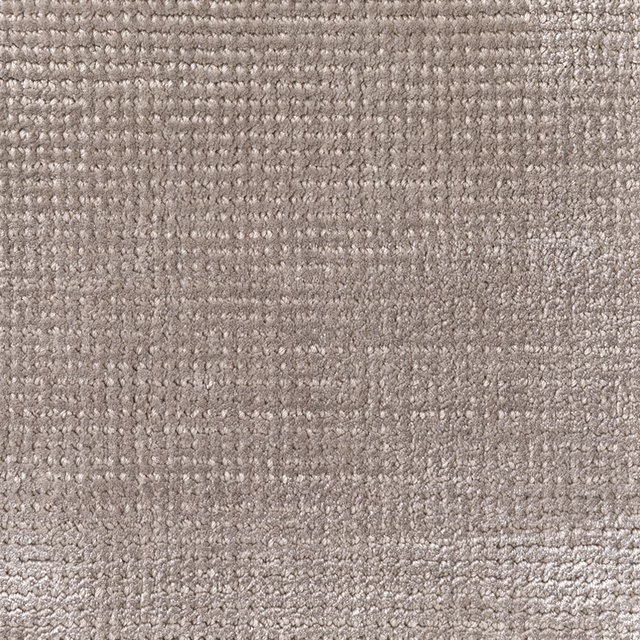 Close view of Zinc grey-brown looped textile with a dense, softly irregular weave