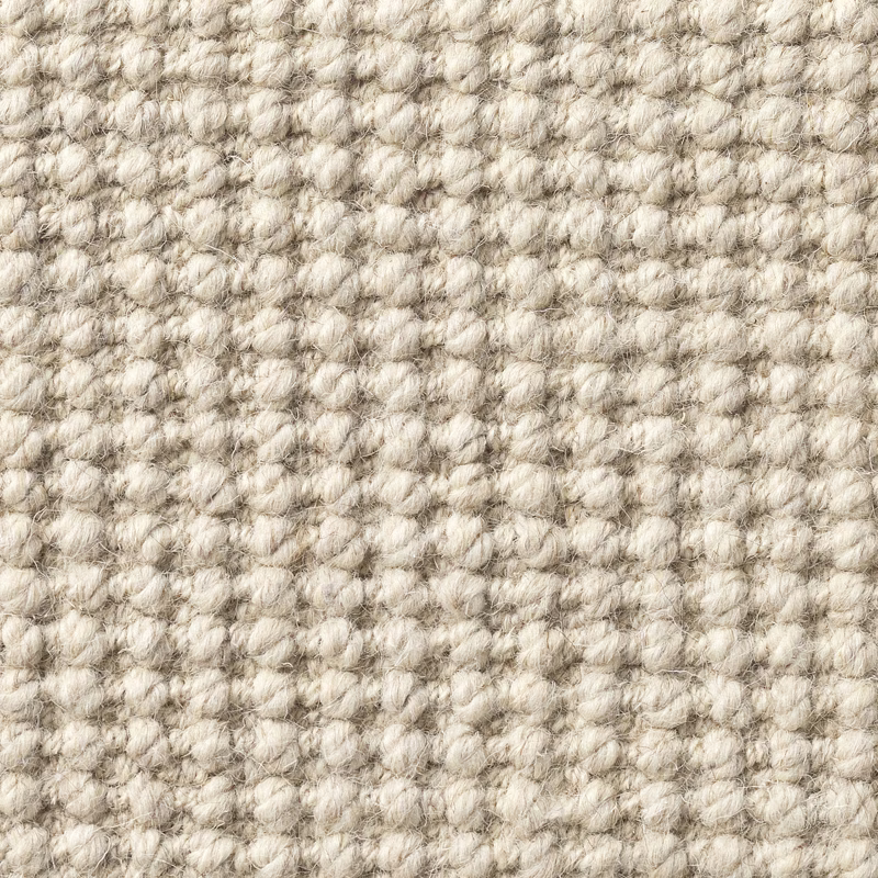 Warm ivory and taupe looped texture in a close-up Rye Chatra swatch