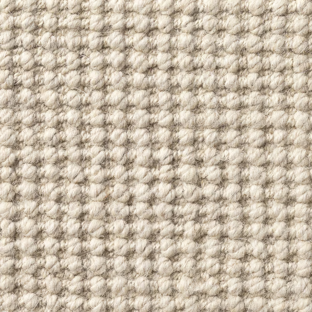 Warm ivory and taupe looped texture in a close-up Rye Chatra swatch
