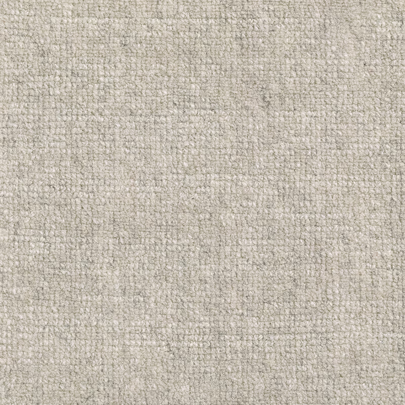 Close-up of Salt fabric in warm pale greige with a softly flecked woven texture