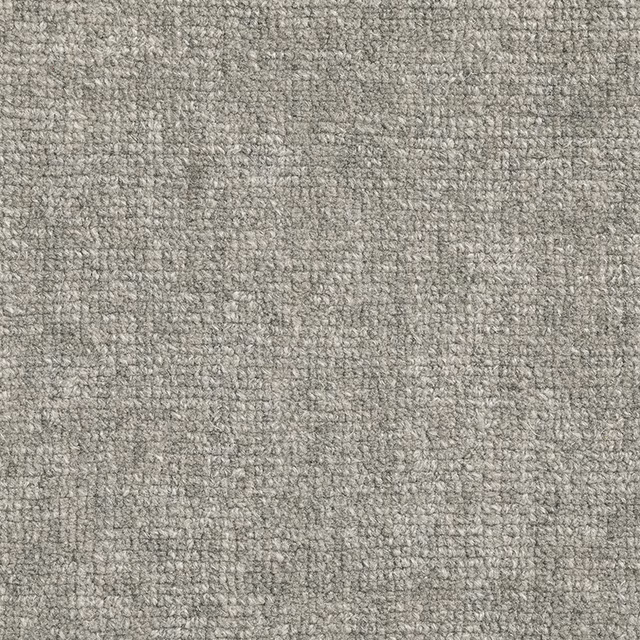 Close-up of Sparrow fabric in mottled warm grey with a nubby woven texture
