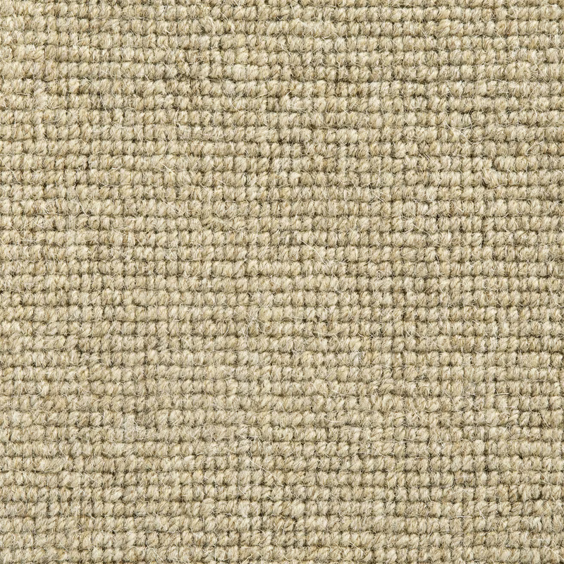 Warm oatmeal Carraway carpet textile with dense looped weave and taupe flecks