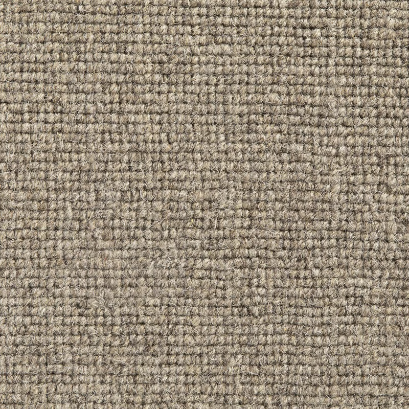 Warm taupe-brown Daiya textile with dense nubby woven texture and mottled lighter fibres