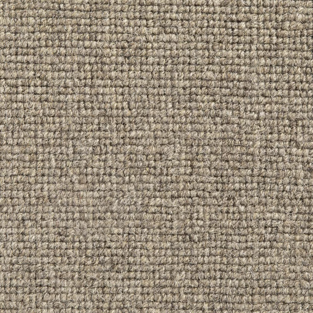 Warm taupe-brown Daiya textile with dense nubby woven texture and mottled lighter fibres