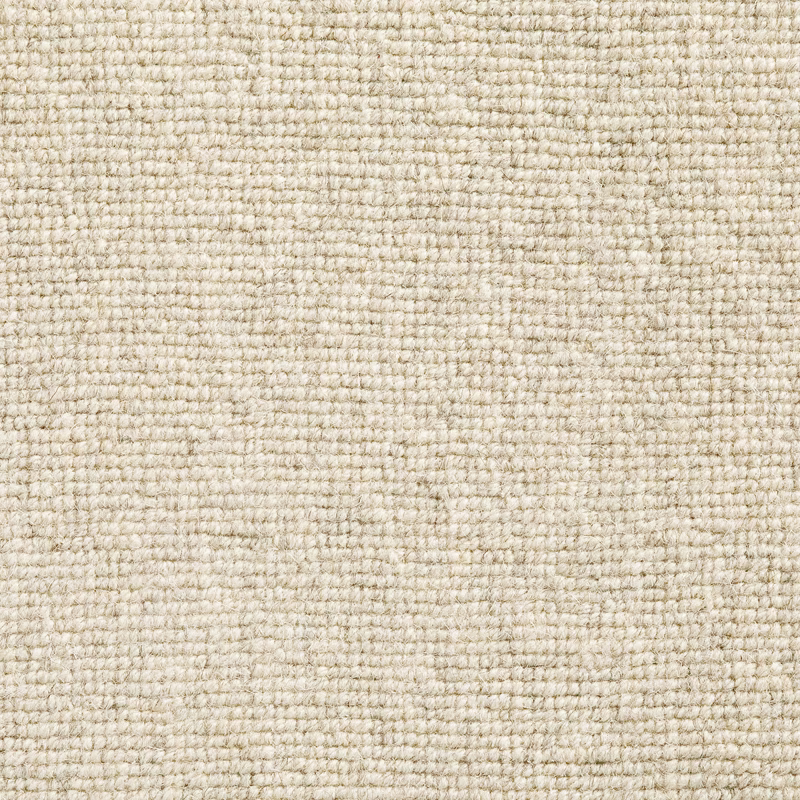 Close-up of warm almond beige textile with dense nubby horizontal weave