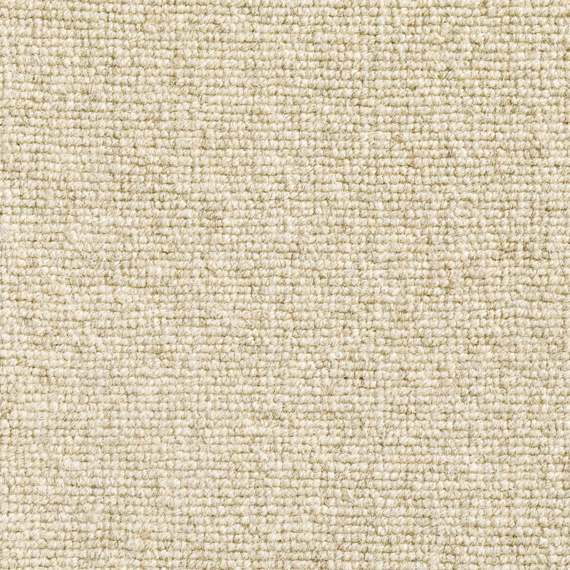 Warm cashew-beige looped weave with cream flecks and a softly ribbed surface