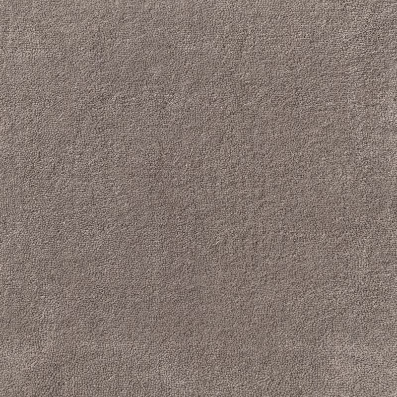 Close-up of dense taupe-grey textile with a softly nubby, subtly mottled surface