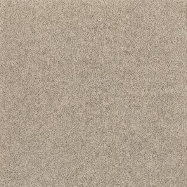 Warm Spelt taupe carpet with dense pebble-like loops and subtle tonal flecking