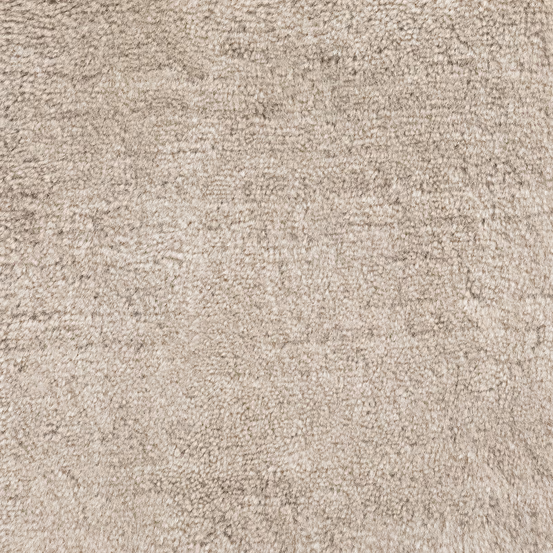 Close-up of Birch’s pale taupe, nubby mottled carpet texture with cream and grey flecks