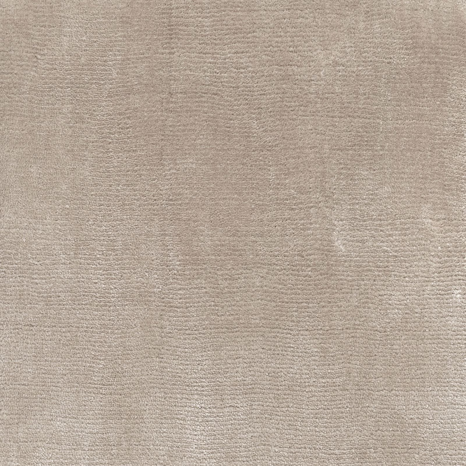 Warm ash grey-beige carpet with fine horizontal pile ridges and soft tonal variation