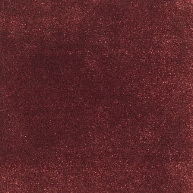 Deep carmine red carpet textile with mottled texture and subtle glowing flecks